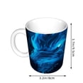 thumbnail image 2 of Disketp Ice Blue Fire Wolf Large Coffee Mug with Handle Tea Cup Novelty Coffee Cup for Men Women Office Work, 2 of 6