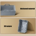 thumbnail image 6 of Taotanxi Silicone Liners Square for 8 to 8.5 inch Air Fryer, Gray Non-stick Food-grade Reusable Basket Baking Tray Airfryer Accessories, 6 of 6