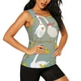 thumbnail image 2 of Sigee Cute Farm Birds for Women's Workout Tank Top,Running Tank Tops,Sleeveless Gym ClothesMedium, 2 of 8
