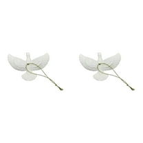 THHEIC Turtle Doves Ornaments Christmas Friendship Gifts Resin White Turtle Doves Christmas Tree Hanging Ornament for Xmas Home Decoration Friends Gifts