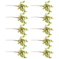 thumbnail image 2 of Moyic 10 Uds. De bayas artificiales ecológicas ABS para plantas, no fáciles de deformar y económicas, no tóxicas Decoración Verde 25cm, 2 of 6