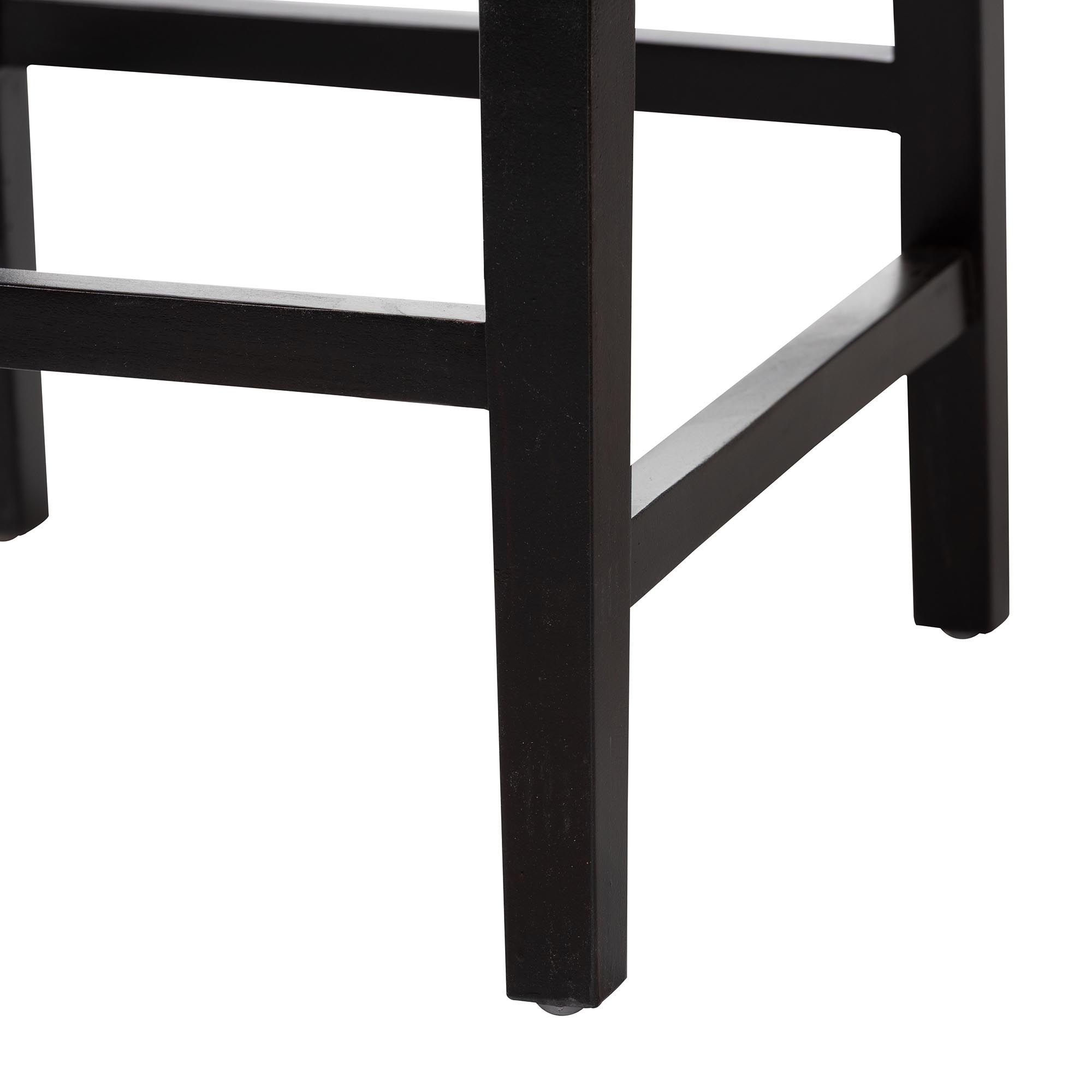 bali & pari Alise Boho Bar Stool, Bar Height, Seat Height of 27", Dark Brown