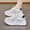 K8581 Gray, variant on Summer Women's Shoes New Breathable Hollow Mesh Shoes Korean Style Versatile Thick-Soled Casual Sneakers Mom Shoes, Women Shoes