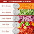 thumbnail image 3 of ChaoLink Commercial Food Processor, 3/4/7mm Shred & 2/4mm Slice, Stainless Steel Slicer for Restaurant Kitchen, 3 of 7