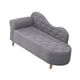 thumbnail image 4 of Sofá cama de esponja de tela perfecl 47x20x21 pulgadas Gris oscuro, 4 of 8