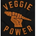 thumbnail image 2 of Veggie Power Cute Vegetarian Fighter Men's Graphic T Shirt Tees Brisco Brands S, 2 of 4