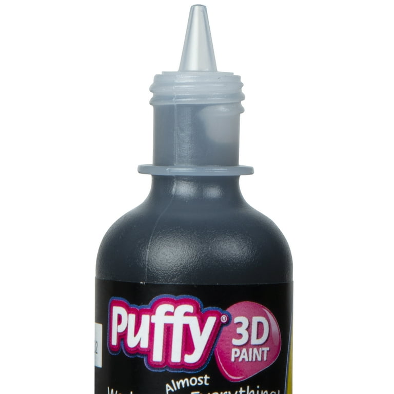Puffy 3D Puff Paint, Fabric and Multi-Surface, Black, 1 fl oz