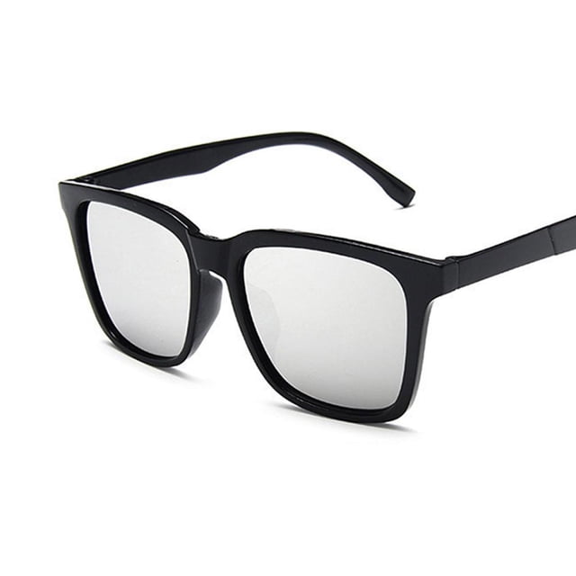 Fashion Retro Square Frame Sunglasses Flat Men X8T1