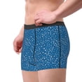 thumbnail image 2 of Yiaed Blue Star Print Print Men's Soft Cotton Boxer Shorts Breathable Boxers Underwear Moisture-Wicking Underwear Stretch Boxer Briefs for Man-Large, 2 of 5