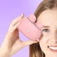 thumbnail image 3 of Limpiador ultrasónico de lentes de contacto de alta frecuencia automático para lentes de contacto suaves Rosa, 3 of 8