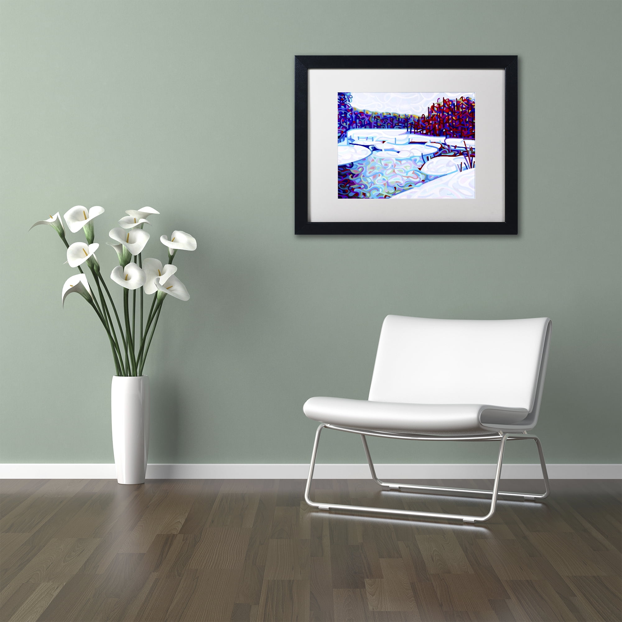 Mandy Budan 'Thaw' Matted Framed Art