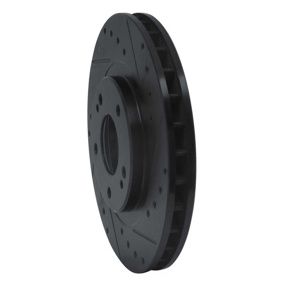 Dynamic Friction Company 633-72014R DFC Brake Rotor - Drilled And Slotted - Black