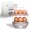 Beige, variant on COOK WITH COLOR 2-Tier Electric Egg Cooker 350-Watt Egg Steamer and Omelette Maker, Beige