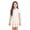 Beige, variant on Grblisyd School Uniform Skirts for Teen Girls Elastic Waist Ruffle Hem A Line Skirt Kids Cute Mini Tennis Skirt