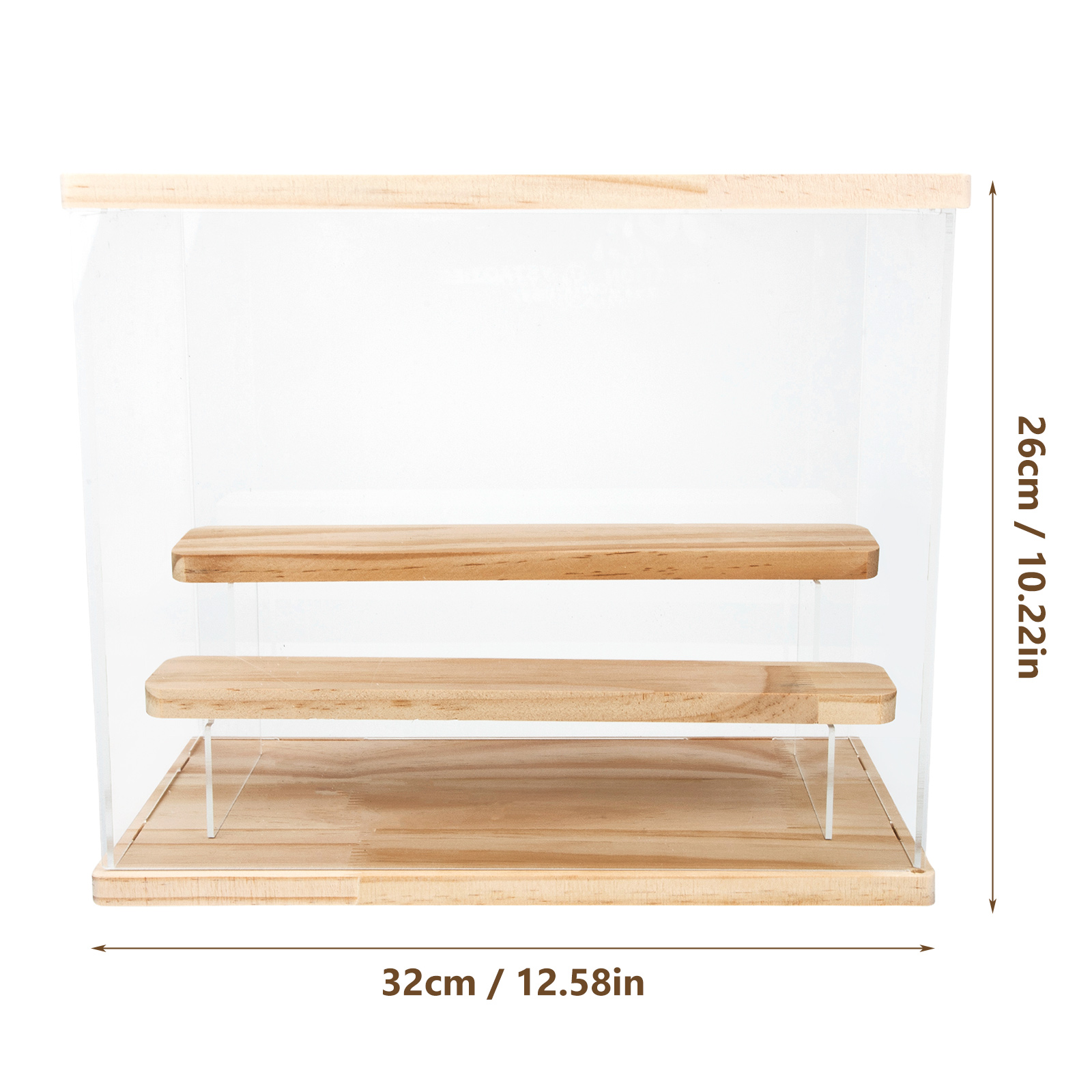 HEMOTON 1Pcs Desk Accessories & Workspace Organizers Simple Style Acrylic and Wood
