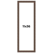 11x36 Frame Golden Caramel Solid Wood Bronze Picture Frame | 1.25 Inch Moulding Width | 0.5 Inch