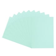 50Pcs Leather Texture Paper Binding Covers, Binding Presentation Covers, 8.5x11.5 Inches, 8 Mil 58 Lb, Light Blue
