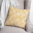 thumbnail image 3 of Creative Products Yellow Dainty Floral 18 x 18 Spun Poly Pillow, 3 of 3