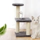 thumbnail image 5 of Torre de árbol para gatos Gloria varios niveles rascadores Base Cuadrada gris, 5 of 9