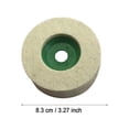 thumbnail image 2 of Multiple Size Selection Wool Polishing Wheel Disc Wool Buffing Wheel Increase Shine & Luster With Polishing Pad Power Tool Accessories For Angle Grinder (10PCS), 2 of 3