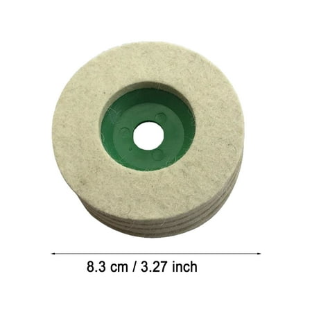 

Multiple Size Selection Wool Polishing Wheel Disc Wool Buffing Wheel Increase Shine & Luster With Polishing Pad Power Tool Accessories For Angle Grinder (10PCS)
