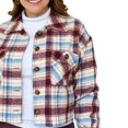 thumbnail image 4 of Sobrecamisa de lana Roman Fashion/Tallas Extras, 2071 (Vino) vino 36 Roman Fashion BL-MIC-2071-VINO-ALL, 4 of 6