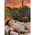 thumbnail image 6 of BemeyourBBs Toddler Baby Boys Summer Clothes Baby Boy Church Outfit Textured Button Down Short Sleeves Shirt and Elastic Shorts Set Baby Boy Beach 2 Piece Outfits, 6 of 9