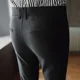 thumbnail image 4 of pantalones de verano recortados para hombre, pantalones de traje para hombre con trenzas, corte entallado, ropa de talla grande, novedad de 2025, pantalones informales finos de licra, 4 of 5