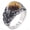 Coffee, variant on Fashion Titanium Steel Flying pigeon Gem ring 7-13 Ring Finger Rings Jewellery-Coffee-10