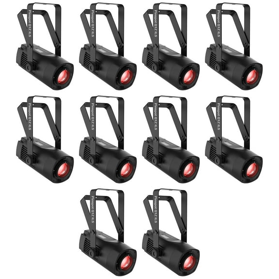 (10) Chauvet DJ PINSPOT  Q1Z ILS 20 Watt RGBW LED DMX Compact Pin Spot Lights
