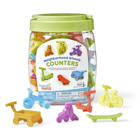 UPC: 0848850117239 | hand2mind Neighborhood Wheels Counters Counters for Kids Math Counting and Sorting Toys
