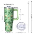 thumbnail image 2 of 1pc Avocado 40oz Tumbler with Straw & Handle - Insulated Stainless Steel Cup | Holiday Gift for Man Women (Christmas, Valentine's, Birthday), 2 of 7