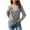 Gray Shirt fot Women, variant on AINIYS Women's Surplice V-Neck Rib-Knit Layered-Look Sweater Stylish Basic Layering Casual Daily Wear Blouse Black L
