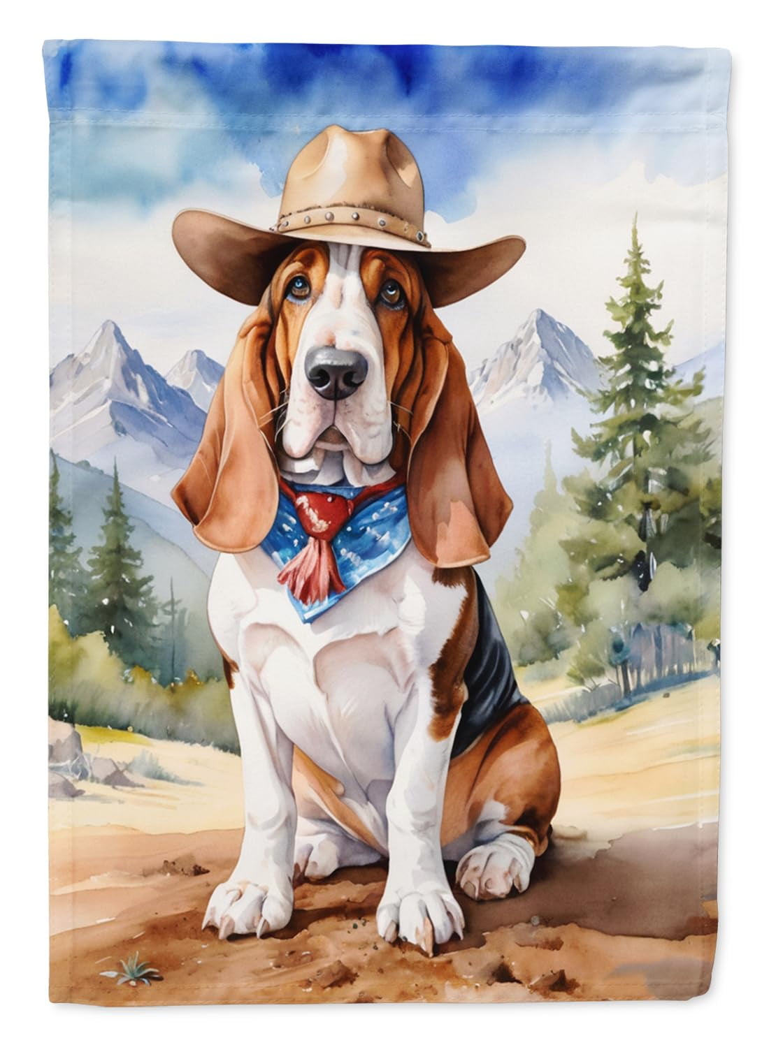 Affenpinscher Cowboy Welcome Garden Flag