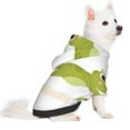 thumbnail image 2 of Goofa Hunting Frog Pattern Small Dog Sweater Hoodies Pet Grey Hooded Soft Fleece Sweatshirts with Pocket Fall Winter Puppy Cat Sweaters Warm Clothes-Small, 2 of 8