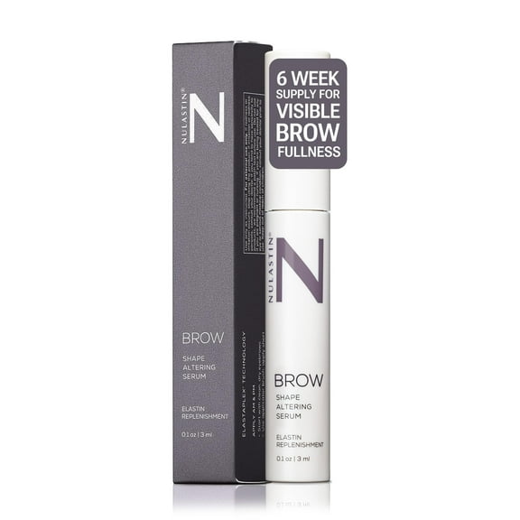 NULASTIN Eyebrow Serum for Thicker Looking Brows - BROW Shape Altering Serum - Reduce Shed & Encourage Fuller, More Youthful-Looking Brows - With Keratin & Peptides 0.1 Fl Oz