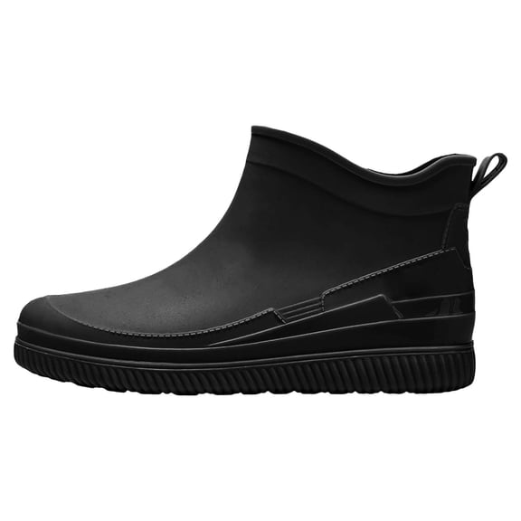 AUDeals Women's Wellington Short Boots Waterproof Ankle Rain Shoes Wear Resistant Garden Work Boots