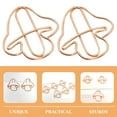 thumbnail image 4 of Miangastore Rose Gold Iron Paper Clip For Stationery Item And Card Display 20Pcs, 4 of 9