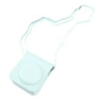 thumbnail image 2 of Mini bolsa protectora para cámara instantánea, funda de PU con correa de hombro ajustable para Fujifilm Instax Mini 12, color verde menta, 2 of 14