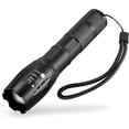 thumbnail image 1 of XML-t6 Ultra Powerful LED Flashlight Torch and 5 Modes Including Flash, zooms and range of 500m, 1 of 5