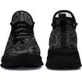 thumbnail image 3 of Men's Gothic Skull Running Shoes, Punk Rock Breathable Cushion Sports Walking Sneakers Gym Jogging Tennis Shoes, 3 of 6