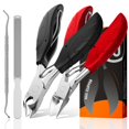 thumbnail image 1 of Cortauñas para uñas de los pies gruesas para personas mayores | Juego de cortaúñas ergonómico de 4 piezas con mango largo antideslizante y agarre suave para uñas de los pies gruesas | Cortauñas súper, 1 of 5