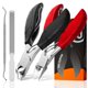 thumbnail image 1 of Cortauñas para uñas de los pies gruesas para personas mayores | Juego de cortaúñas ergonómico de 4 piezas con mango largo antideslizante y agarre suave para uñas de los pies gruesas | Cortauñas súper, 1 of 5