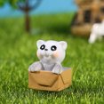 thumbnail image 4 of Naierhg 1 Set Mini Cats Statue Realistic Shape Resin Whimsical Design Garden Miniature Home Decor,White, 4 of 8
