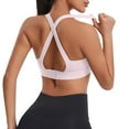 thumbnail image 6 of Sports Bras for Women High Support, High Impact Running Criss Cross Strappy Bra Crop Top, Back Hook and Eye Closure, 6 of 8
