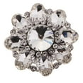 thumbnail image 1 of Rongfmy Crystal Rhinestone Craft Glass Buttons Jewelry Buttons Decorative Buttons Flower White, 1 of 9