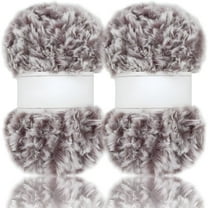 AUQ 2 Skeins /6 Skeins Super Soft Fur Yarn Chunky Fluffy Faux Fur Yarn Eyelash Yarn for Crochet Knit-Total Length 2×32m(2×35yds,50g×2)