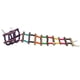 thumbnail image 2 of Madera hámster loro mascota pájaro colorido escalera de escalada puente colgante pájaros juguete, 2 of 8