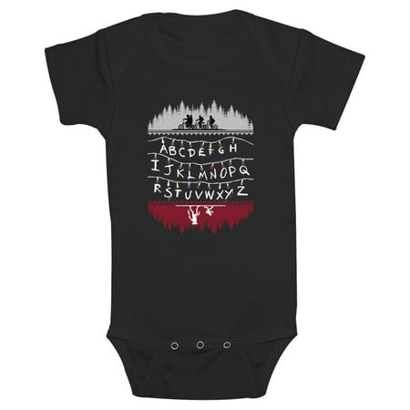 

Infant s Stranger Things Alphabet Lights Sketch Onesie