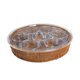thumbnail image 1 of Cesta De Pan De Imitación De Ratán, Cesta De Frutas Tejida Redonda Para Pan De Caramelo, 41 X 41 Cm, Transparente 41X41cm transparente, 1 of 9